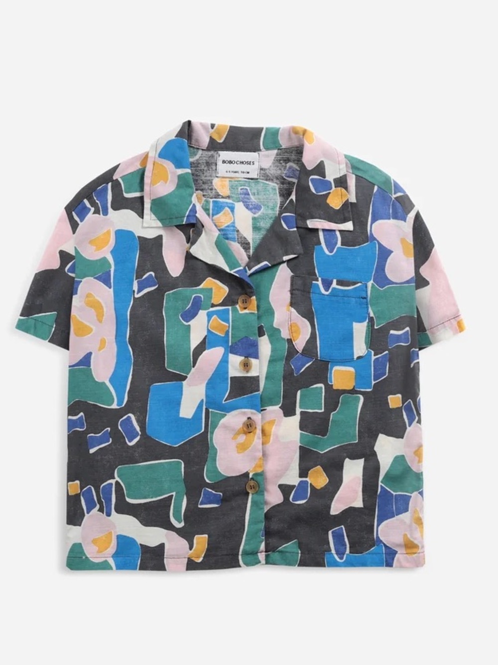 NWT Bobo Choses Organic Cotton Abstract Print Shirt